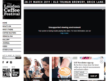 Tablet Screenshot of londoncoffeefestival.com